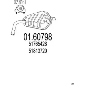 01.60798 MTS Глушитель выхлопных газов конечный