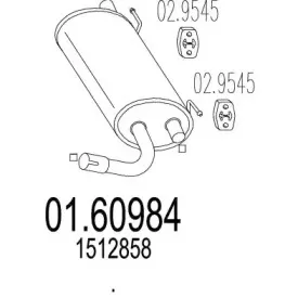 01.60984 MTS Глушитель выхлопных газов конечный