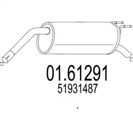 01.61291 MTS Глушитель выхлопных газов конечный