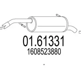 01.61331 MTS Глушитель выхлопных газов конечный