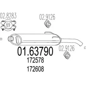 01.63790 MTS Глушитель выхлопных газов конечный