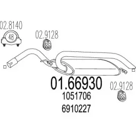 01.66930 MTS Глушитель выхлопных газов конечный