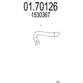 01.70126 MTS Труба выхлопного газа