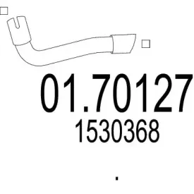 01.70127 MTS Труба выхлопного газа