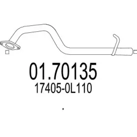 01.70135 MTS Труба выхлопного газа