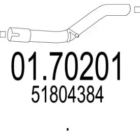 01.70201 MTS Труба выхлопного газа