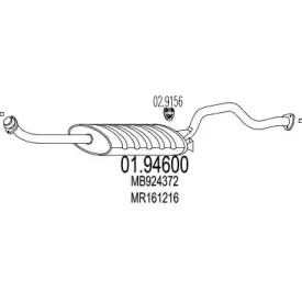 01.94600 MTS Глушитель выхлопных газов конечный