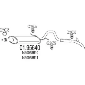 01.95640 MTS Глушитель выхлопных газов конечный