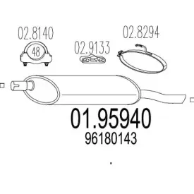 01.95940 MTS Глушитель выхлопных газов конечный