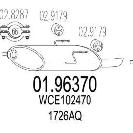 01.96370 MTS Глушитель выхлопных газов конечный