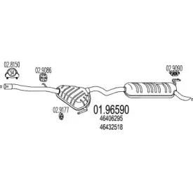 01.96590 MTS Глушитель выхлопных газов конечный