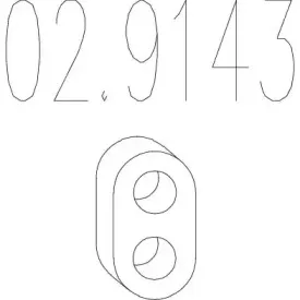 02.9143 MTS Буфер, глушитель