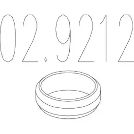 02.9212 MTS Уплотнительное кольцо, труба выхлопного газа