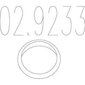 02.9233 MTS Прокладка, труба выхлопного газа