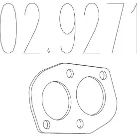 02.9271 MTS Прокладка, труба выхлопного газа