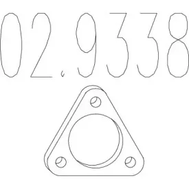 02.9338 MTS Прокладка, труба выхлопного газа