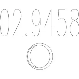 02.9458 MTS Прокладка, труба выхлопного газа