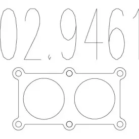 02.9461 MTS Прокладка, труба выхлопного газа