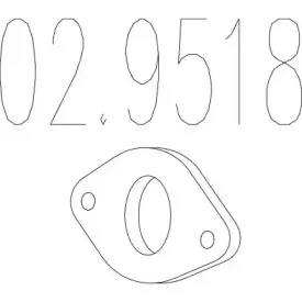 02.9518 MTS Прокладка, труба выхлопного газа