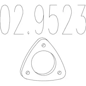 02.9523 MTS Прокладка, труба выхлопного газа