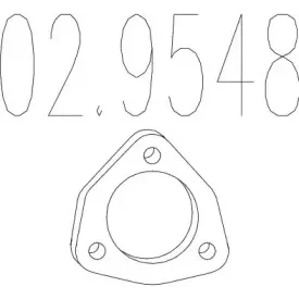 02.9548 MTS Прокладка, труба выхлопного газа