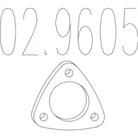 02.9605 MTS Прокладка, труба выхлопного газа