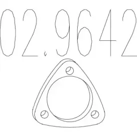 02.9642 MTS Прокладка, труба выхлопного газа