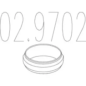 02.9702 MTS Прокладка, труба выхлопного газа