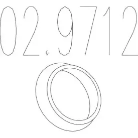 02.9712 MTS Прокладка, труба выхлопного газа