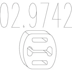 02.9742 MTS Буфер, глушитель