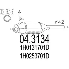 04.3134 MTS Катализатор