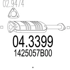 04.3399 MTS Катализатор