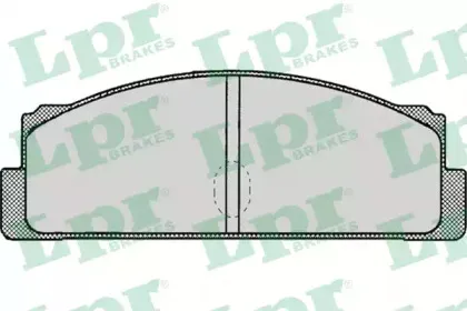 05P002 LPR Комплект тормозных колодок, дисковый тормоз