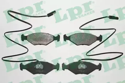 05P017 LPR Комплект тормозных колодок, дисковый тормоз
