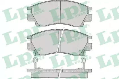 05P042 LPR Комплект тормозных колодок, дисковый тормоз