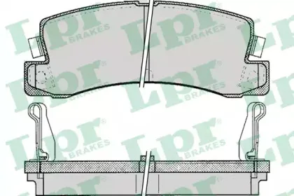 05P061 LPR Комплект тормозных колодок, дисковый тормоз