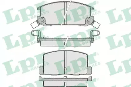 05P1024 LPR Комплект тормозных колодок, дисковый тормоз