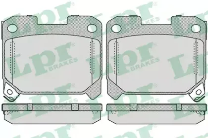 05P1052 LPR Комплект тормозных колодок, дисковый тормоз