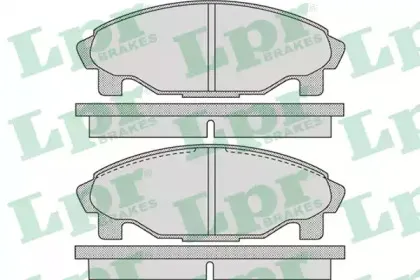 05P1081 LPR Комплект тормозных колодок, дисковый тормоз