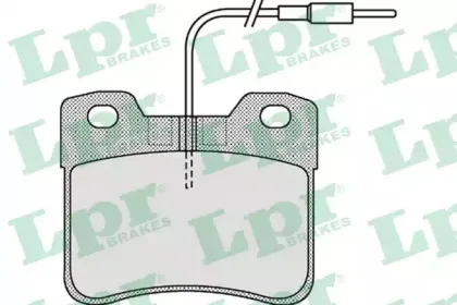 05P1135 LPR Комплект тормозных колодок, дисковый тормоз