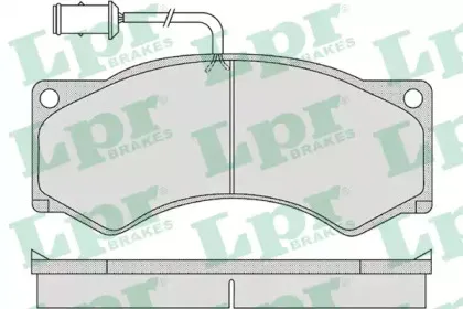 05P1143 LPR Комплект тормозных колодок, дисковый тормоз