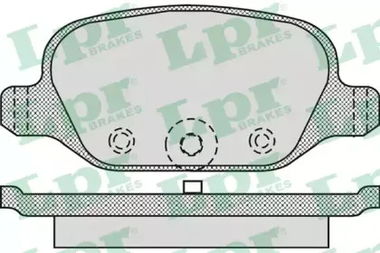 05P1265 LPR Комплект тормозных колодок, дисковый тормоз