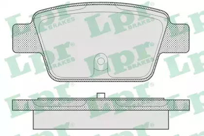 05P1269 LPR Комплект тормозных колодок, дисковый тормоз