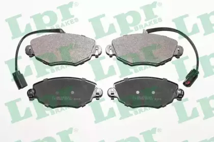 05P1302 LPR Комплект тормозных колодок, дисковый тормоз