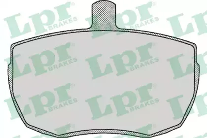 05P140 LPR Комплект тормозных колодок, дисковый тормоз