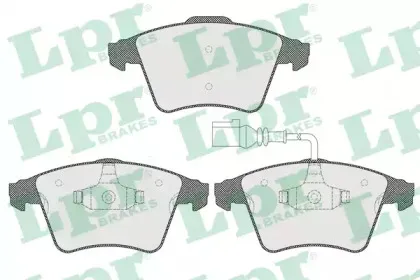 05P1536 LPR Комплект тормозных колодок, дисковый тормоз