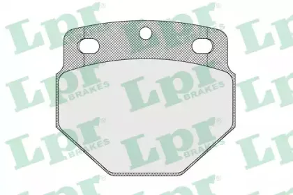 05P1540 LPR Комплект тормозных колодок, дисковый тормоз