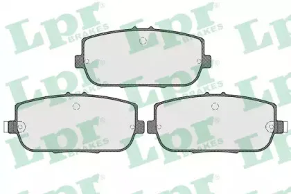 05P1554 LPR Комплект тормозных колодок, дисковый тормоз