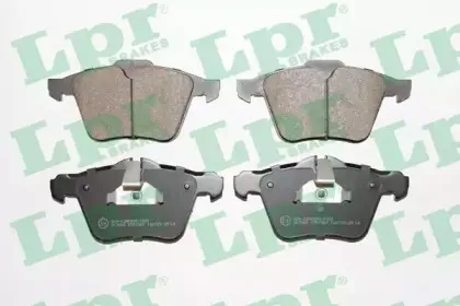 05P1587 LPR Комплект тормозных колодок, дисковый тормоз