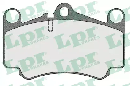 05P1588 LPR Комплект тормозных колодок, дисковый тормоз